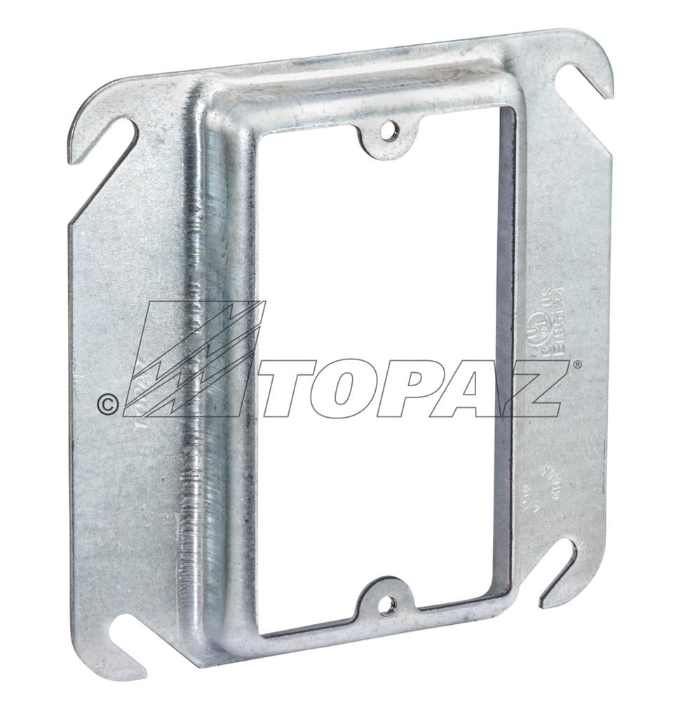 4" Square Single-Gang Device Ring, 5/8" Raised, 4.3 Cu. In - Foto 11