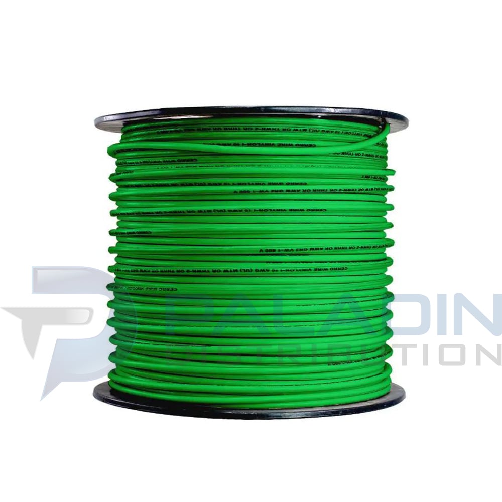 500 ft. 10 Gauge Green Stranded Copper THHN Wire