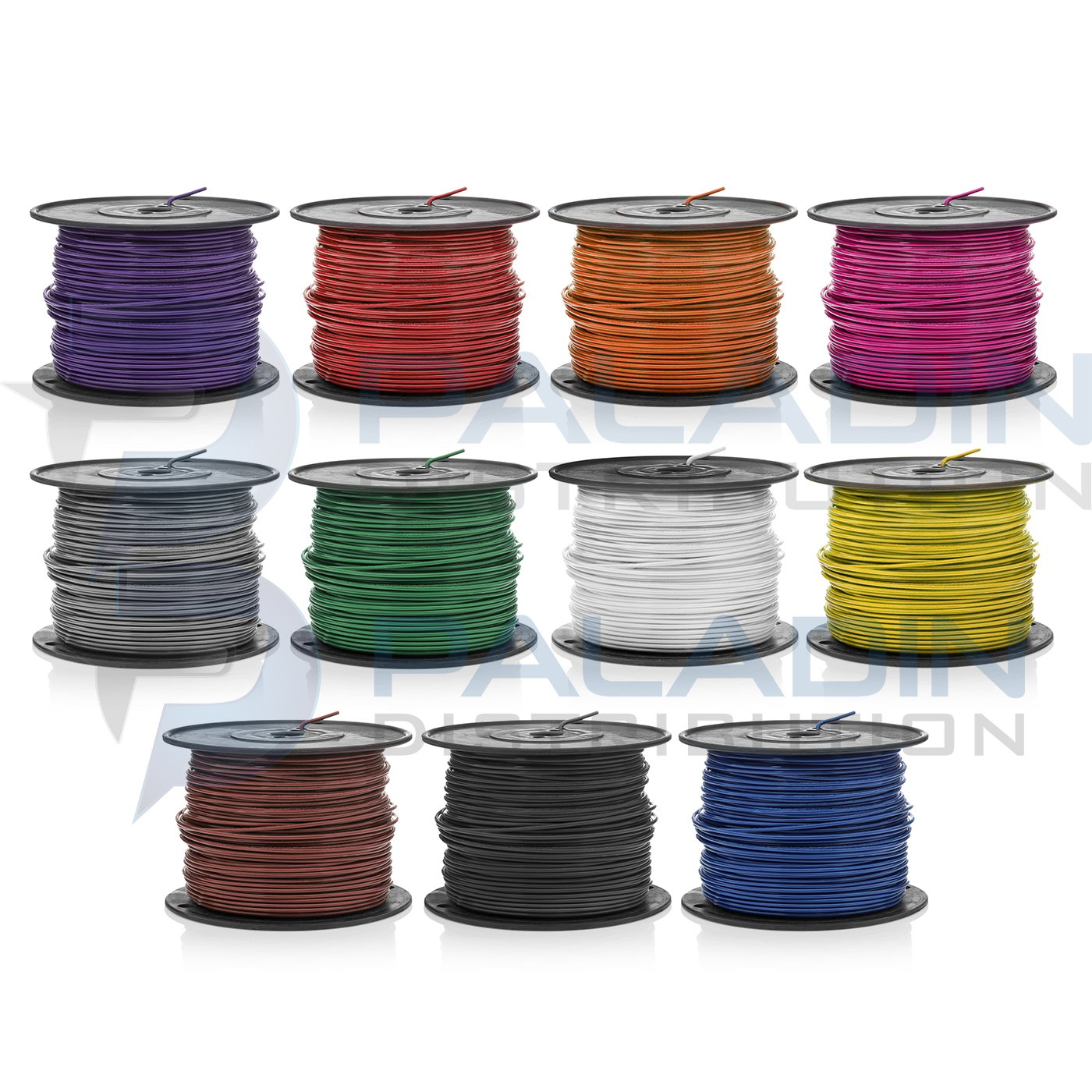 8 Gauge THHN Wire Stranded 4 Colors 100 FT Each THWN 600V Copper Cable AWG